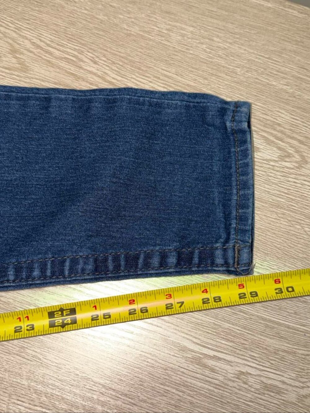 True Religion Skinny Jeans Women 31 Blue Cotton Made in USA Stretch - Picture 7 of 8